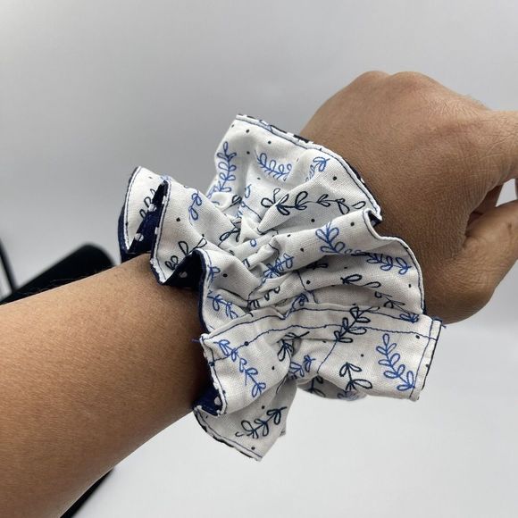 Oversize Women Reversible Scrunchie Elastic Hairbands Hair Ties XL Charmeuse - Picture 5 of 13